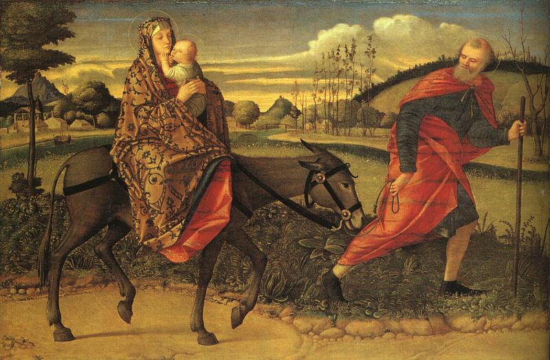 CARPACCIO, Vittore The Flight into Egypt Sweden oil painting art